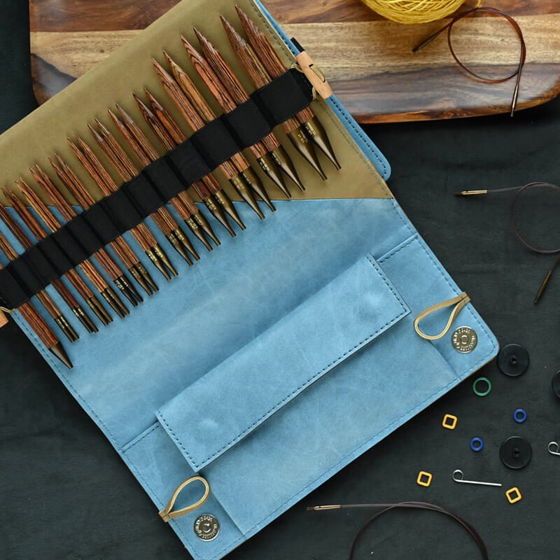 KnitPro Ginger Grande Normal Interchangeable Circular Needles Set (150301) size 3.25 - 12.00 mm - Leo Hobby Marketplace