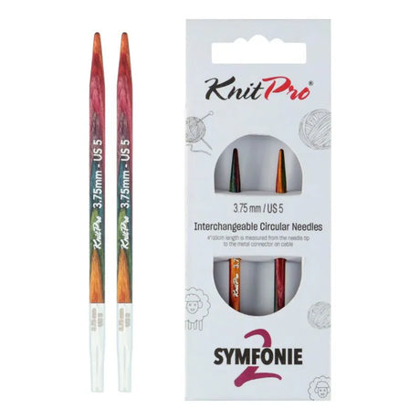 KnitPro Symfonie 2 interchangeable circular knitting needle tips, 3.75 mm