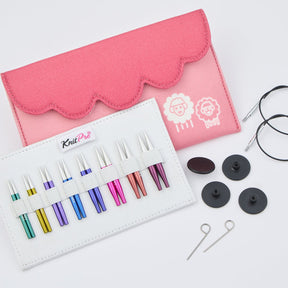 KnitPro Zing Mini Interchangeable Needle Set – 5cm (2") SKU: 47432 | For Precision Knitting in Small Projects - Leo Hobby Marketplace