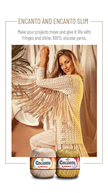 Circulo Encanto Viscose Yarn in luxurious drape.