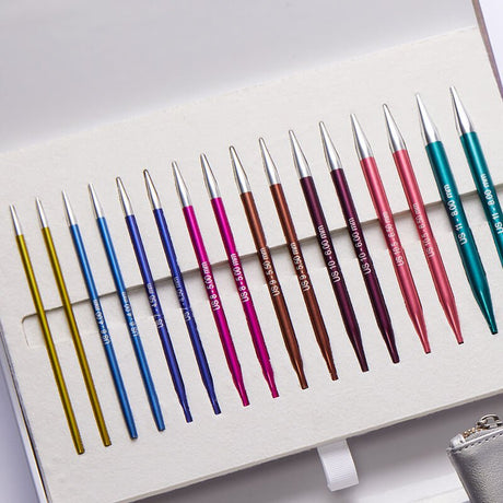 Close-up of KnitPro Zing Melodies of Life Needle Set