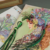 Beadwork kit 'Spring,' featuring an elegant 3D floral bead embroidery, suitable for needlepoint, cross-stitch, and DIY crafting.