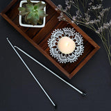 Distinctive KnitPro Grey Hook with black tip.