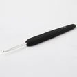 KnitPro Steel Single Ended Crochet Hook with Soft Black Handle