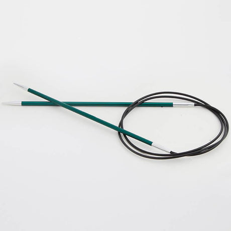 Fixed Circular Needles with Zing finish, different lengths by KnitPro